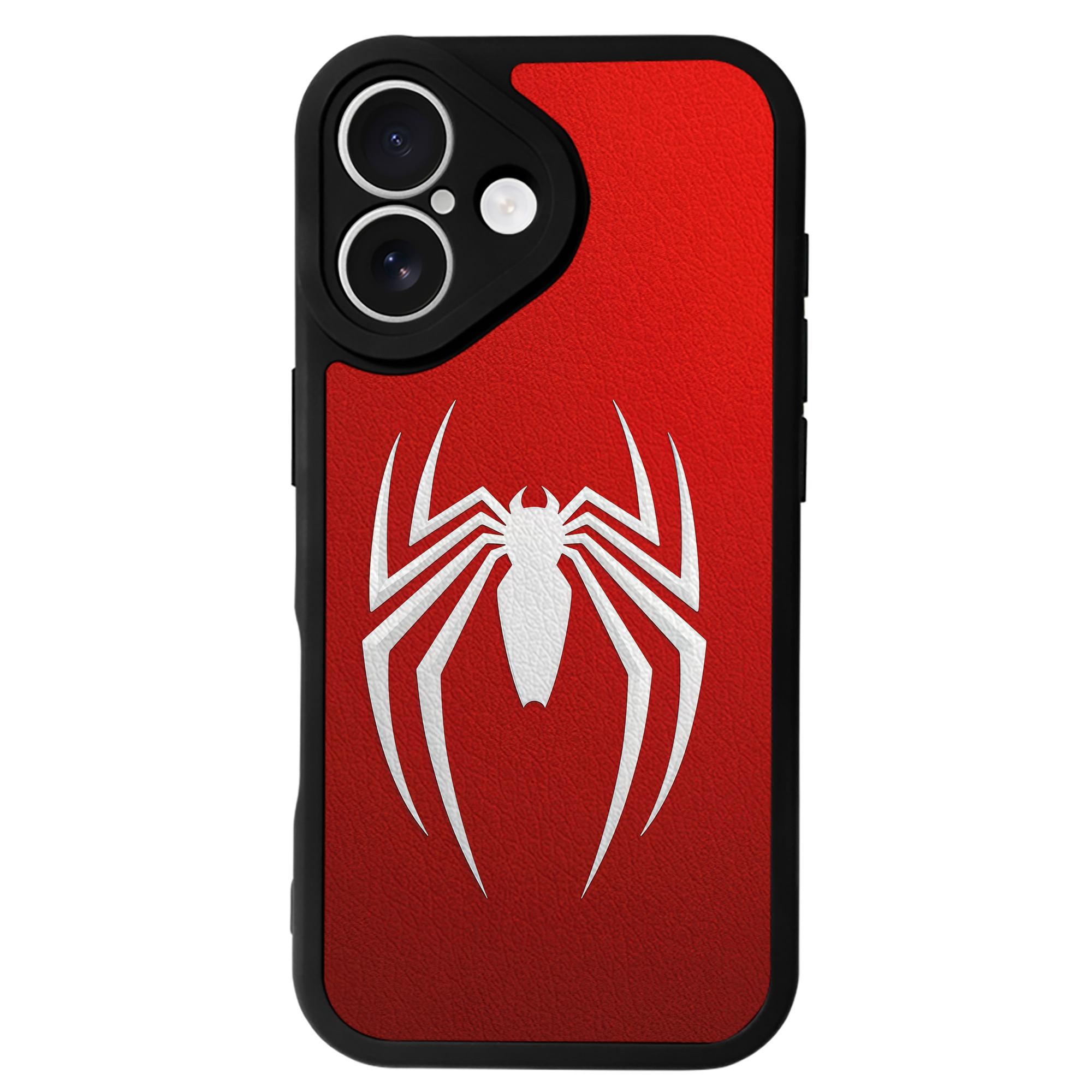 Spider Man スパイダーマン 【iPhone 16シリーズ対応】シリコンスマホケース（レザー調） 材質：シリコン